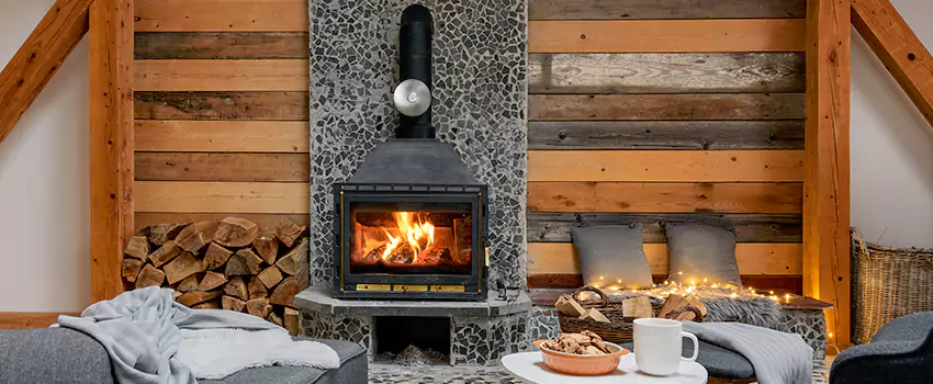 Thelin Hearth Products Direct Vent Gas Stove Fireplace Inspection in Colonia, New Jersey